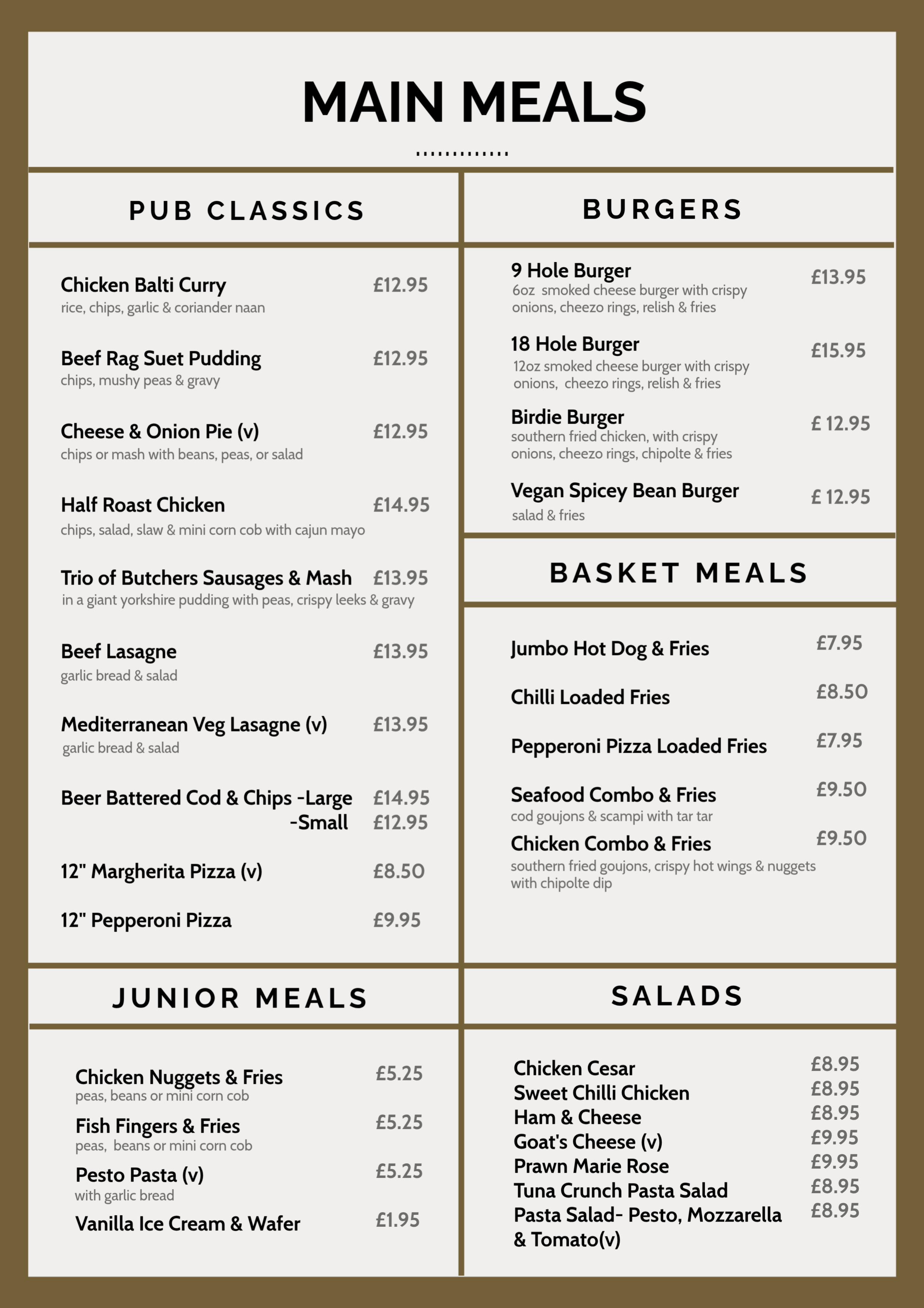 Main Meals 2026