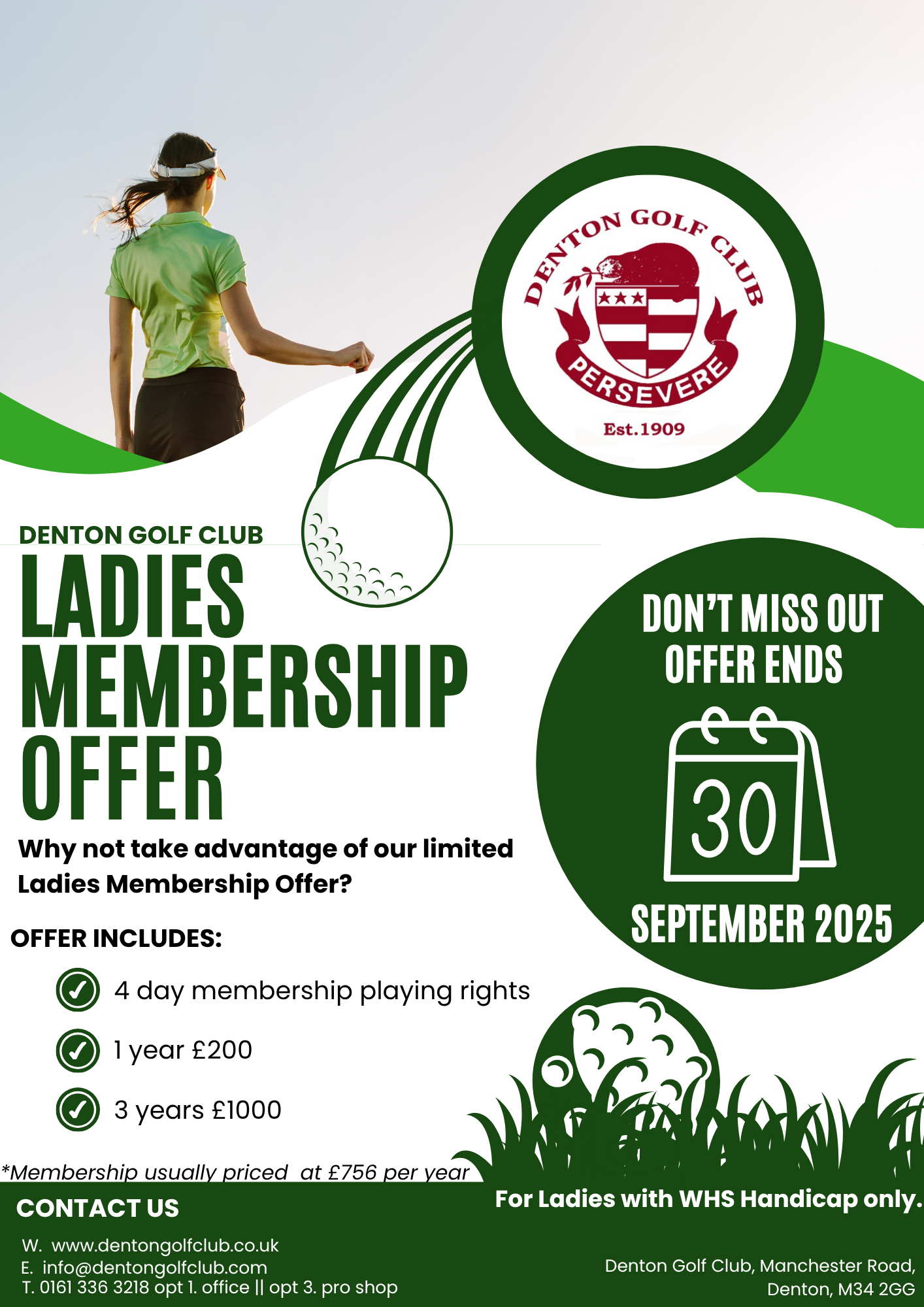DGC Ladies WHS Offer Ends 30 SEP 2025