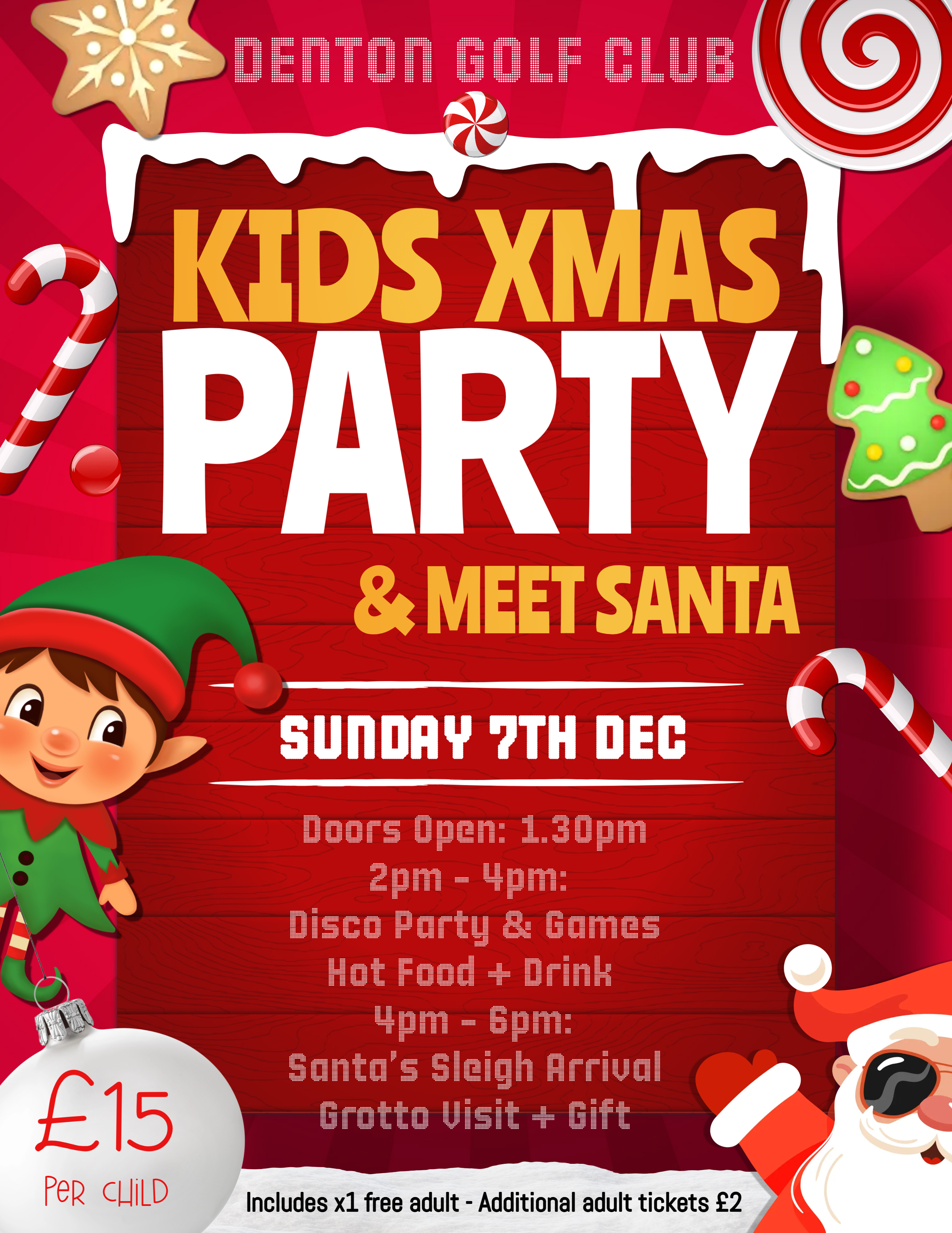 2025 Kids Xmas Party Poster